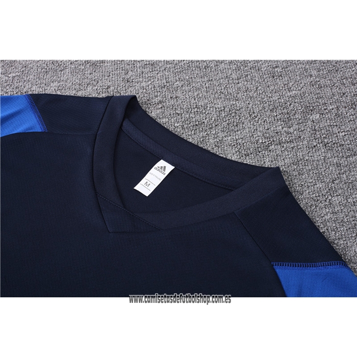 Chandal del Argelia 23-24 Manga Corta Azul - Pantalon Corto